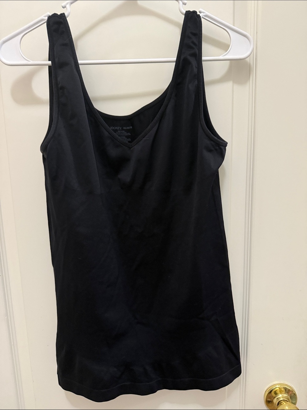 Women’s XXL Jockey Core Body Smoothing Tank Seamless  Cooling Fabric Black Tank